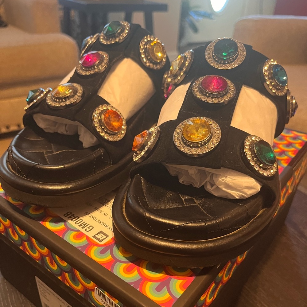 Kurt Geiger Orson Crystal Slides